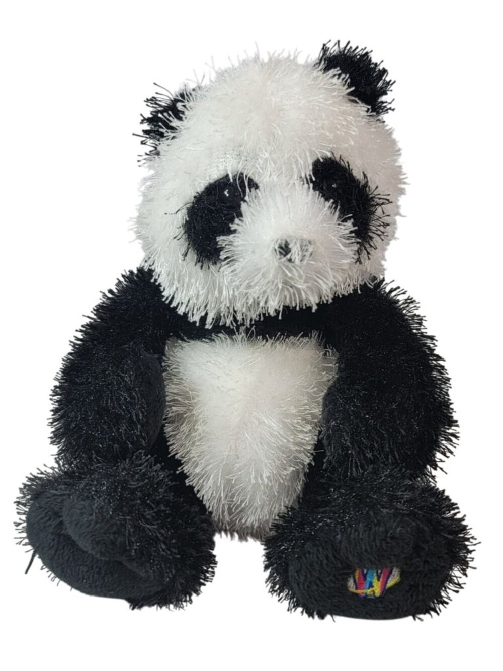 Webkinz Panda Bear Plush Toy Black White Stuffed Animal Beans Ganz No Code HM111